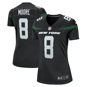 womens nike elijah moore stealth black new york jets game j